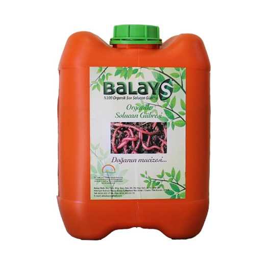 organık sıvı solucan gübresi 10 lt