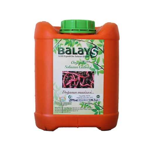 organık sıvı solucan gübresi (5 lt)